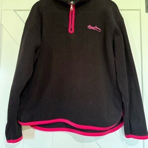Guess Black Pullover with Pink Trim